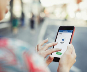 Smart phone showing optional lock arm disarming